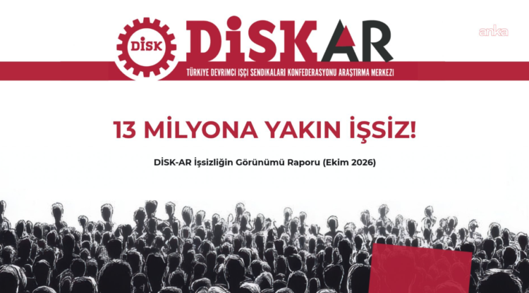 DİSK-AR: Geniş tanımlı işsiz sayısı 13 milyona yaklaştı